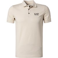 EA7 Herren Polo-Shirt beige Baumwoll-Jersey von EA7