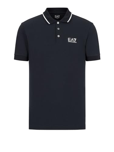 EA7 Herren-Poloshirt - Blau Modell 8NPF06PJ04Z Baumwolle 4XL, blau von EA7