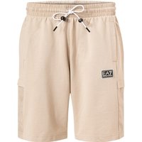 EA7 Herren Sweatshorts beige Baumwolle von EA7