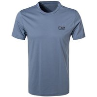 EA7 Herren T-Shirt blau Baumwolle von EA7