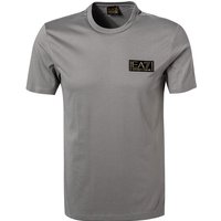 EA7 Herren T-Shirt grau Baumwolle von EA7