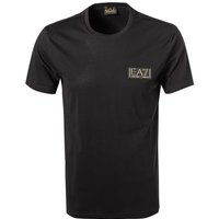 EA7 Herren T-Shirt schwarz Baumwolle von EA7