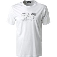 EA7 Herren T-Shirt weiß Baumwolle von EA7