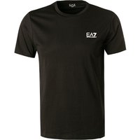 EA7 Herren T-Shirt Schwarz Baumwolle von EA7