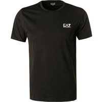 EA7 Herren T-Shirt Schwarz Baumwolle von EA7