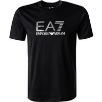 EA7 Herren T-Shirt schwarz Baumwolle von EA7