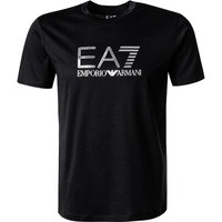 EA7 Herren T-Shirt schwarz Baumwolle von EA7