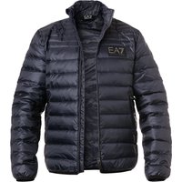 EA7 Herren Daunenjacke blau Mikrofaser unifarben von EA7