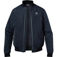 EA7 Herren Blouson blau Mikrofaser unifarben von EA7