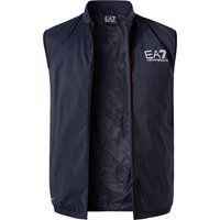 EA7 Herren Funktionsweste blau Mikrofaser unifarben von EA7