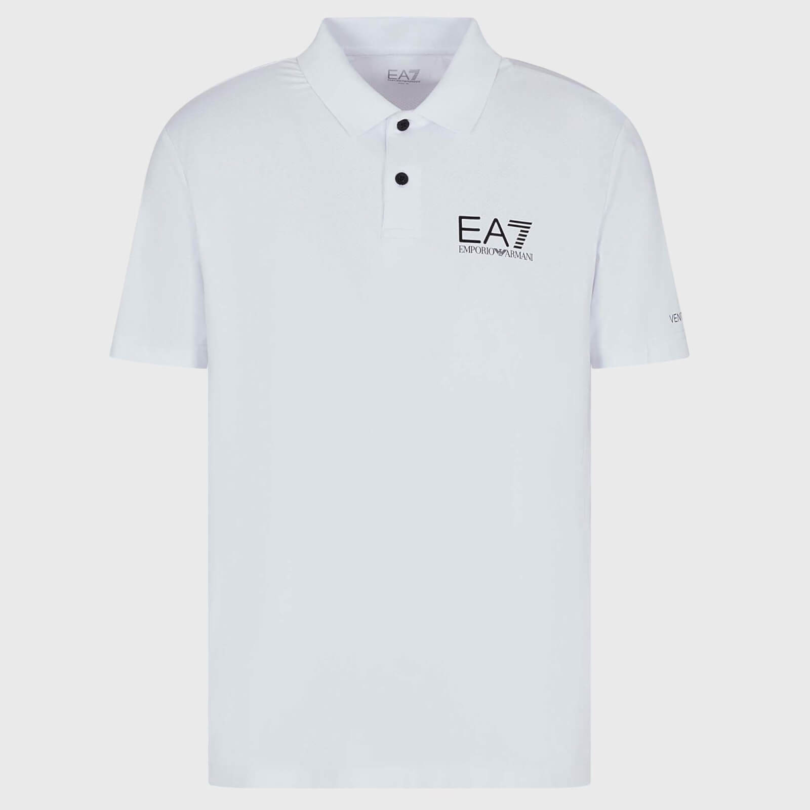 EA7 Logo-Print Piqué Polo Shirt - XL von EA7