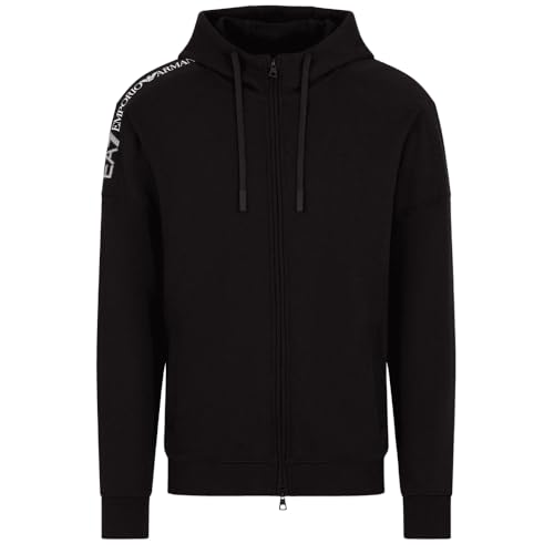 EA7 Logo Series Hooded Cotton Sweatjacke Herren - XXL von EA7