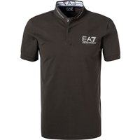 EA7 Herren Polo-Shirt braun Baumwoll-Piqué von EA7