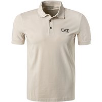 EA7 Herren Polo-Shirt beige Baumwoll-Jersey von EA7