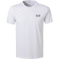 EA7 Herren T-Shirt weiß Baumwolle von EA7