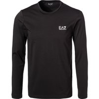 EA7 Herren Longsleeve schwarz Baumwolle von EA7