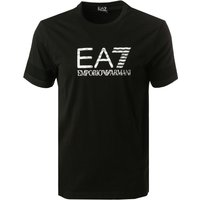 EA7 Herren T-Shirt schwarz Baumwolle von EA7