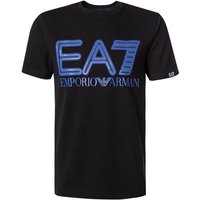 EA7 Herren T-Shirt schwarz Baumwolle von EA7