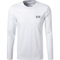 EA7 Herren Longsleeve weiß Baumwolle von EA7