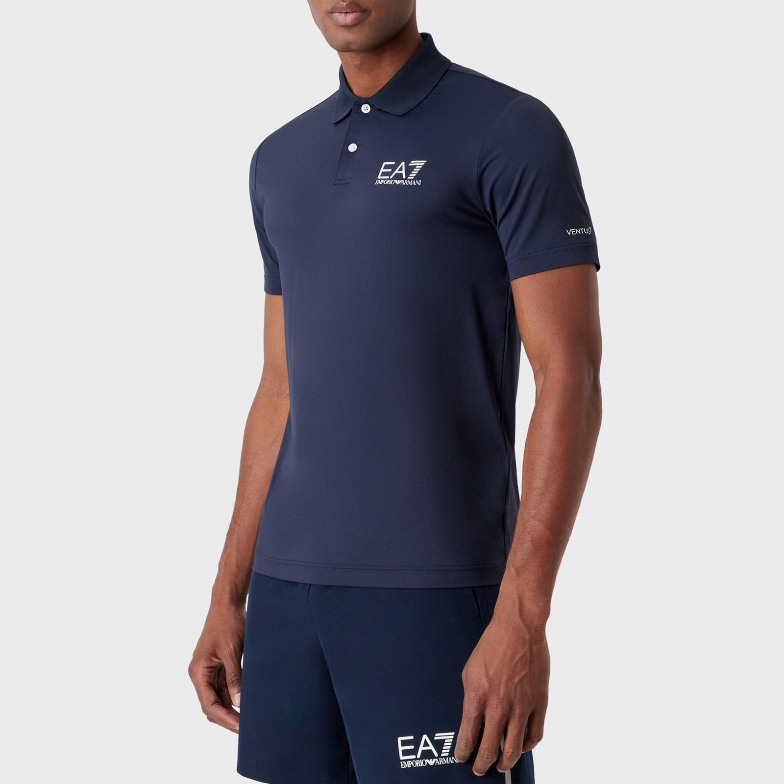 EA7 Ventus 7 Piqué Polo Shirt - S von EA7