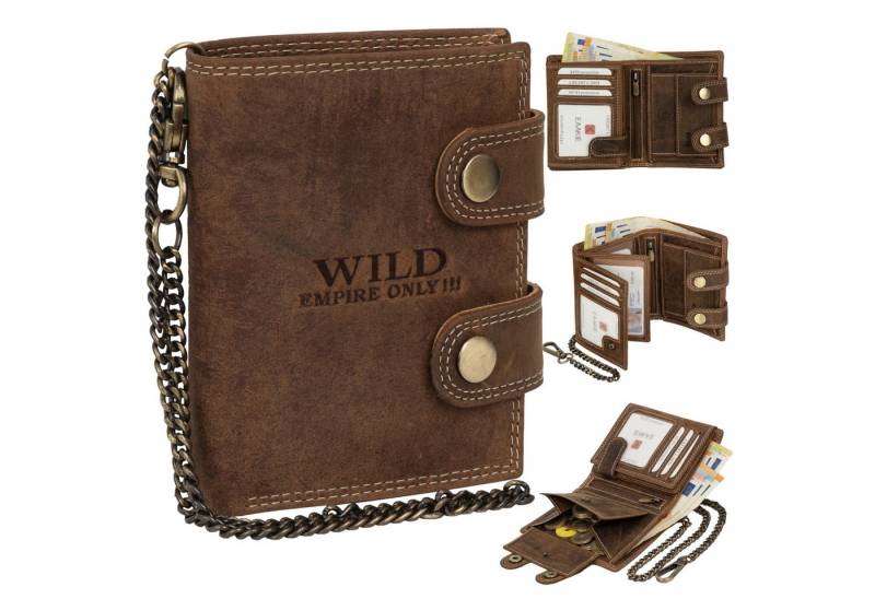 EAAKIE Geldbörse Leder Geldbörse Herren RFID Portemonnaie Echtleder Geldbörse, RFID Schutz von EAAKIE