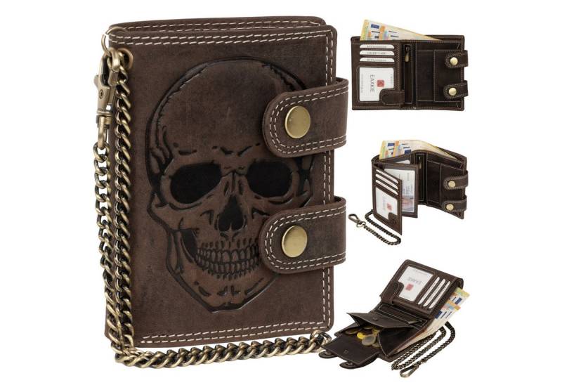 EAAKIE Geldbörse Leder Geldbörse Herren RFID Portemonnaie Echtleder Geldbörse, RFID Schutz von EAAKIE