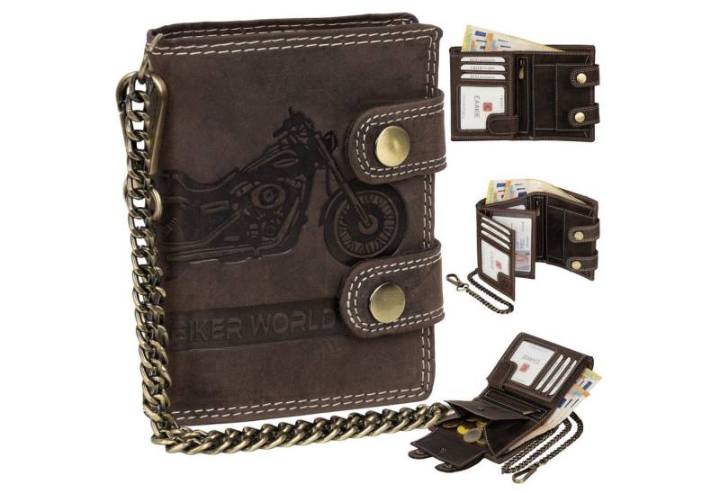 EAAKIE Geldbörse Leder Geldbörse Herren RFID Portemonnaie Echtleder Geldbörse, RFID Schutz von EAAKIE