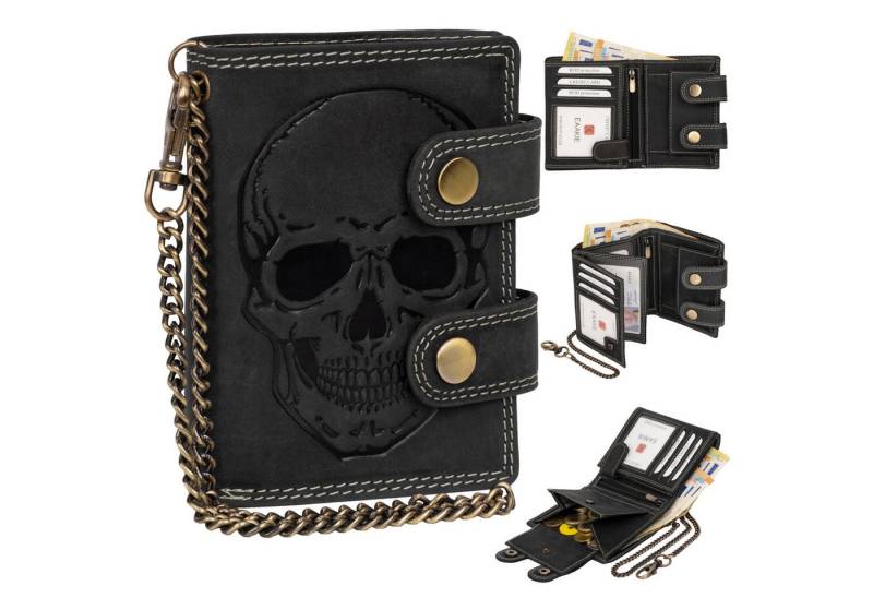 EAAKIE Geldbörse Leder Geldbörse Herren RFID Portemonnaie Echtleder Geldbörse, RFID Schutz von EAAKIE