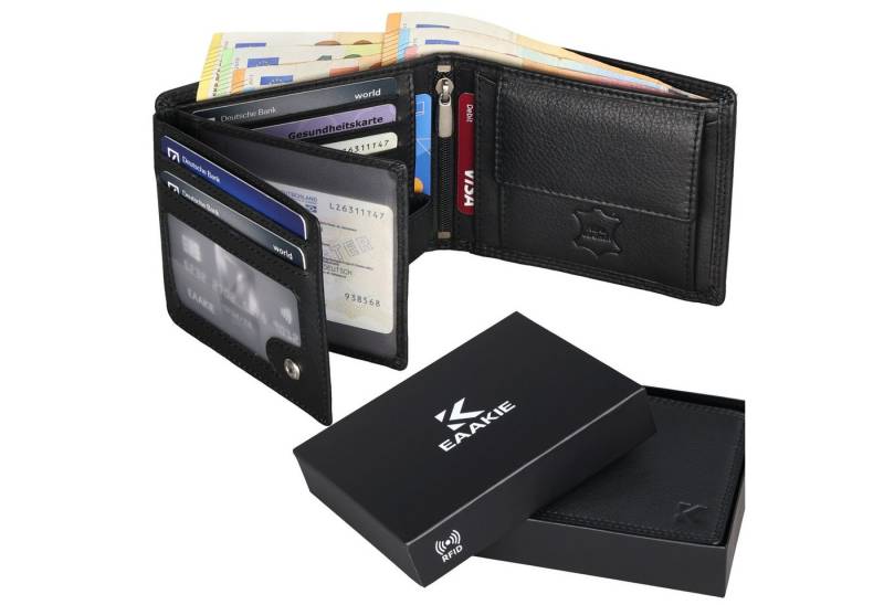 EAAKIE Geldbörse RFID echt Leder Portemonnaie Geldbörse Herren Rindleder, RFID Schutz EAAKIE Geldbörse RFID echt Leder Portemonnaie Geldbörse Herren Rindleder, RFID Schutz von EAAKIE