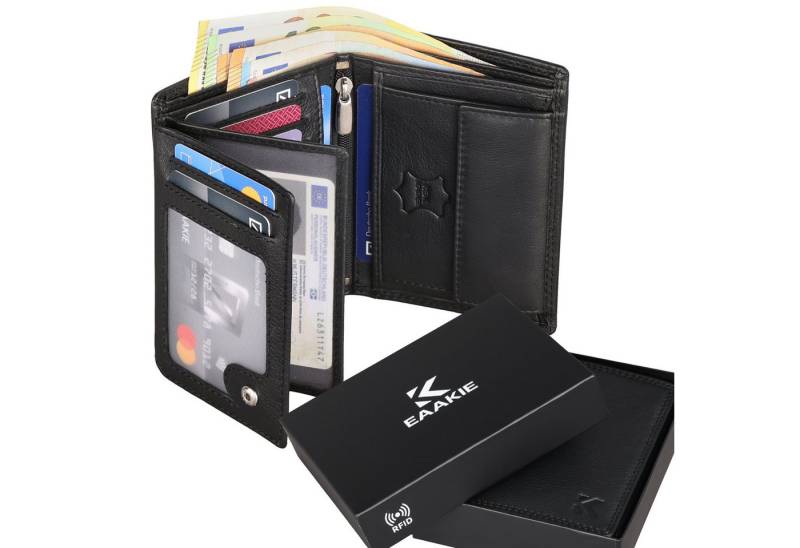 EAAKIE Geldbörse RFID echt Leder Portemonnaie Geldbörse Herren Rindleder, RFID Schutz EAAKIE Geldbörse RFID echt Leder Portemonnaie Geldbörse Herren Rindleder, RFID Schutz von EAAKIE
