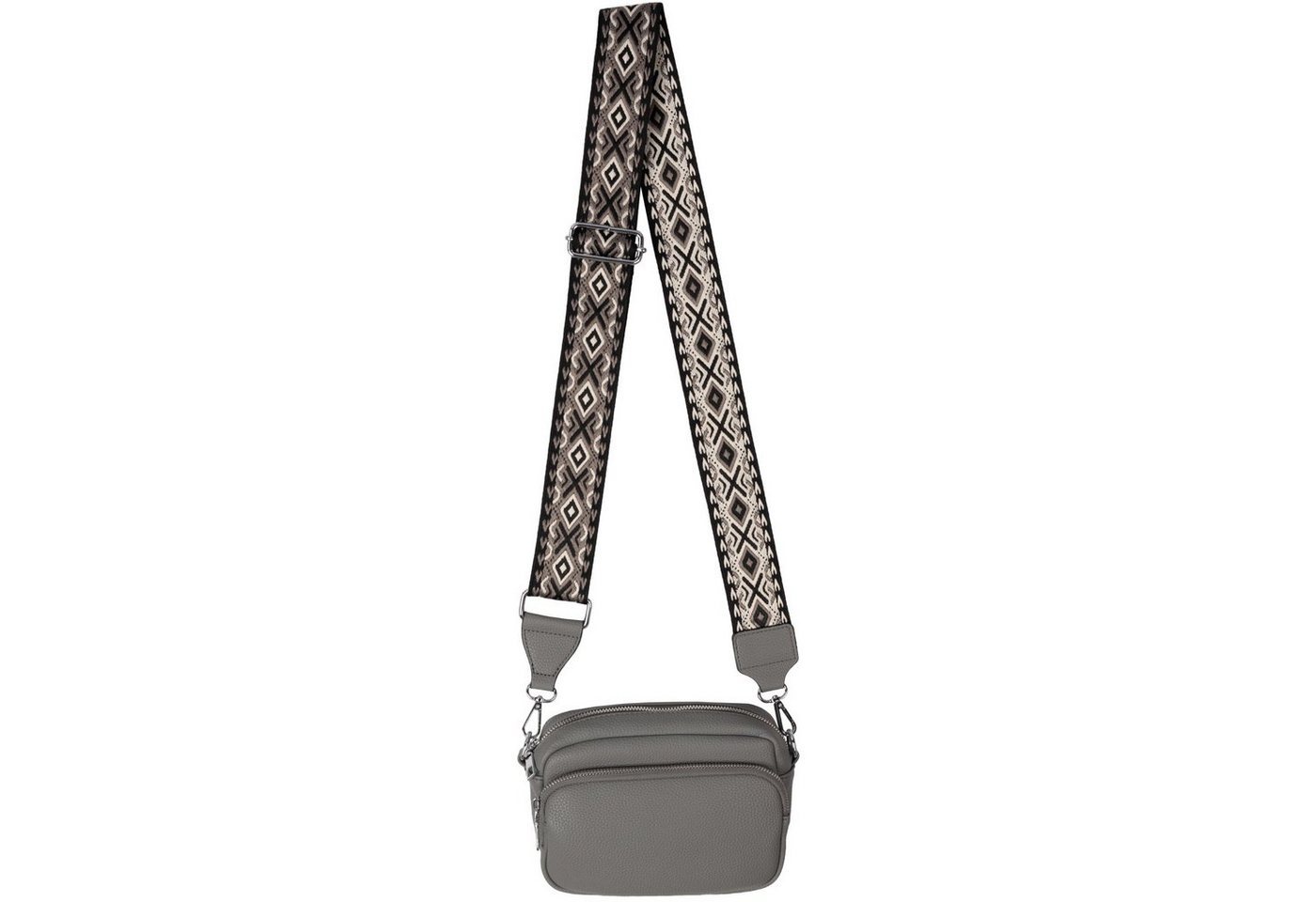 EAAKIE Gürteltasche Bauchtasche Umhängetasche Crossbody-Bag Hüfttasche Kunstleder Italy-D, als Schultertasche, CrossOver, Umhängetasche tragbar von EAAKIE