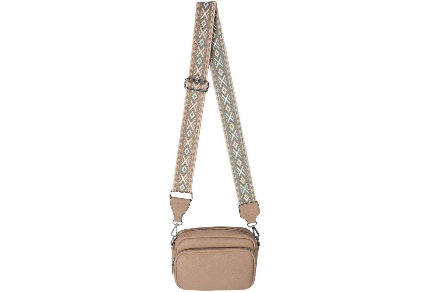 EAAKIE Gürteltasche Bauchtasche Umhängetasche Crossbody-Bag Hüfttasche Kunstleder Italy-D, als Schultertasche, CrossOver, Umhängetasche tragbar von EAAKIE