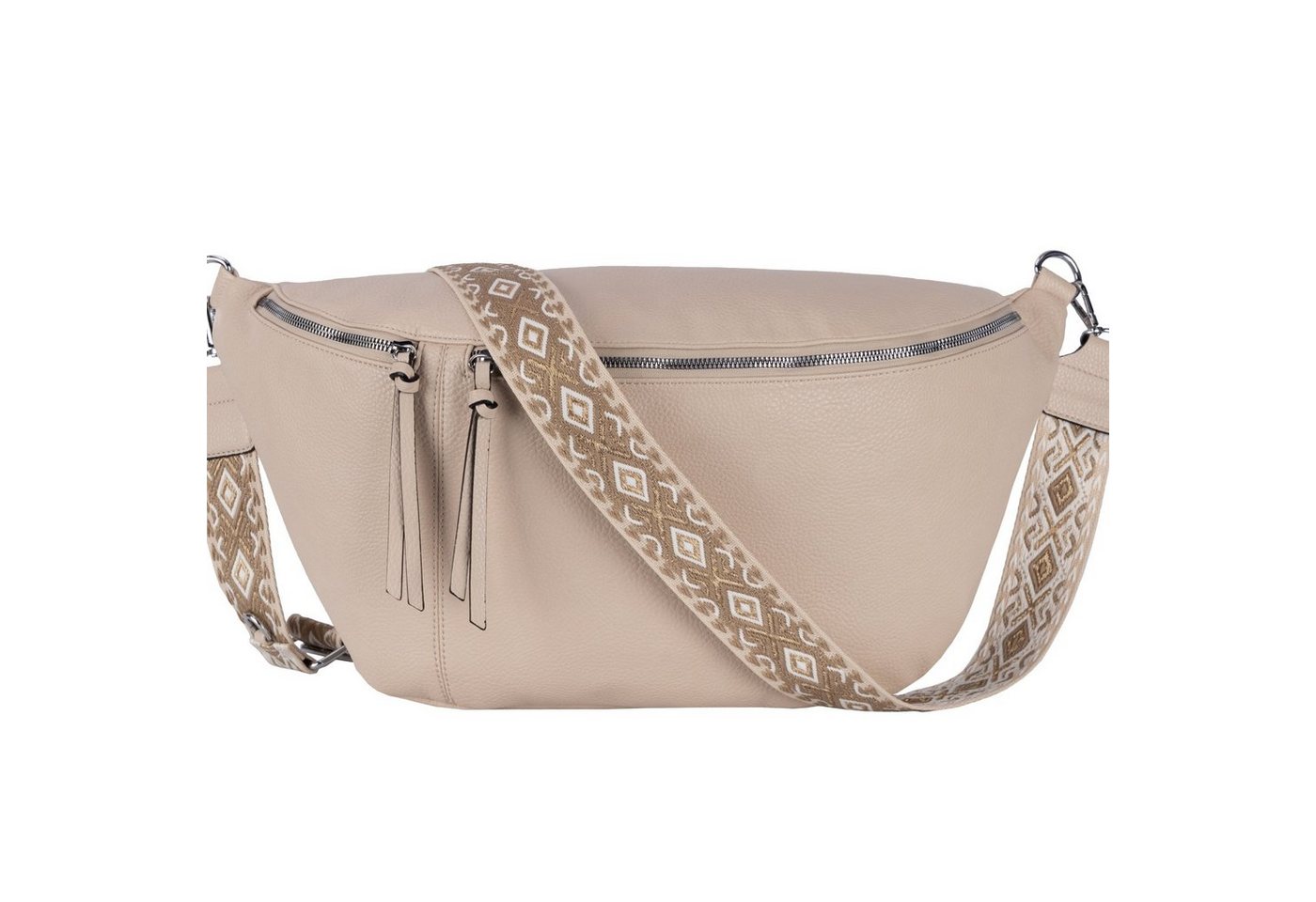 EAAKIE Gürteltasche Bauchtasche Umhängetasche Crossbody-Bag Hüfttasche Kunstleder Italy-D, als Schultertasche, CrossOver, Umhängetasche tragbar von EAAKIE