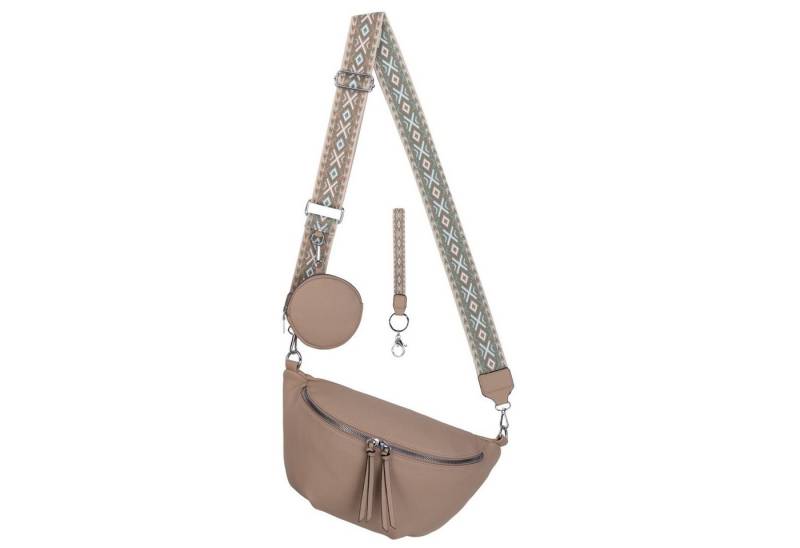 EAAKIE Gürteltasche Bauchtasche Umhängetasche Crossbody-Bag Kunstleder Italy-Design, als Schultertasche, CrossOver, Umhängetasche tragbar von EAAKIE