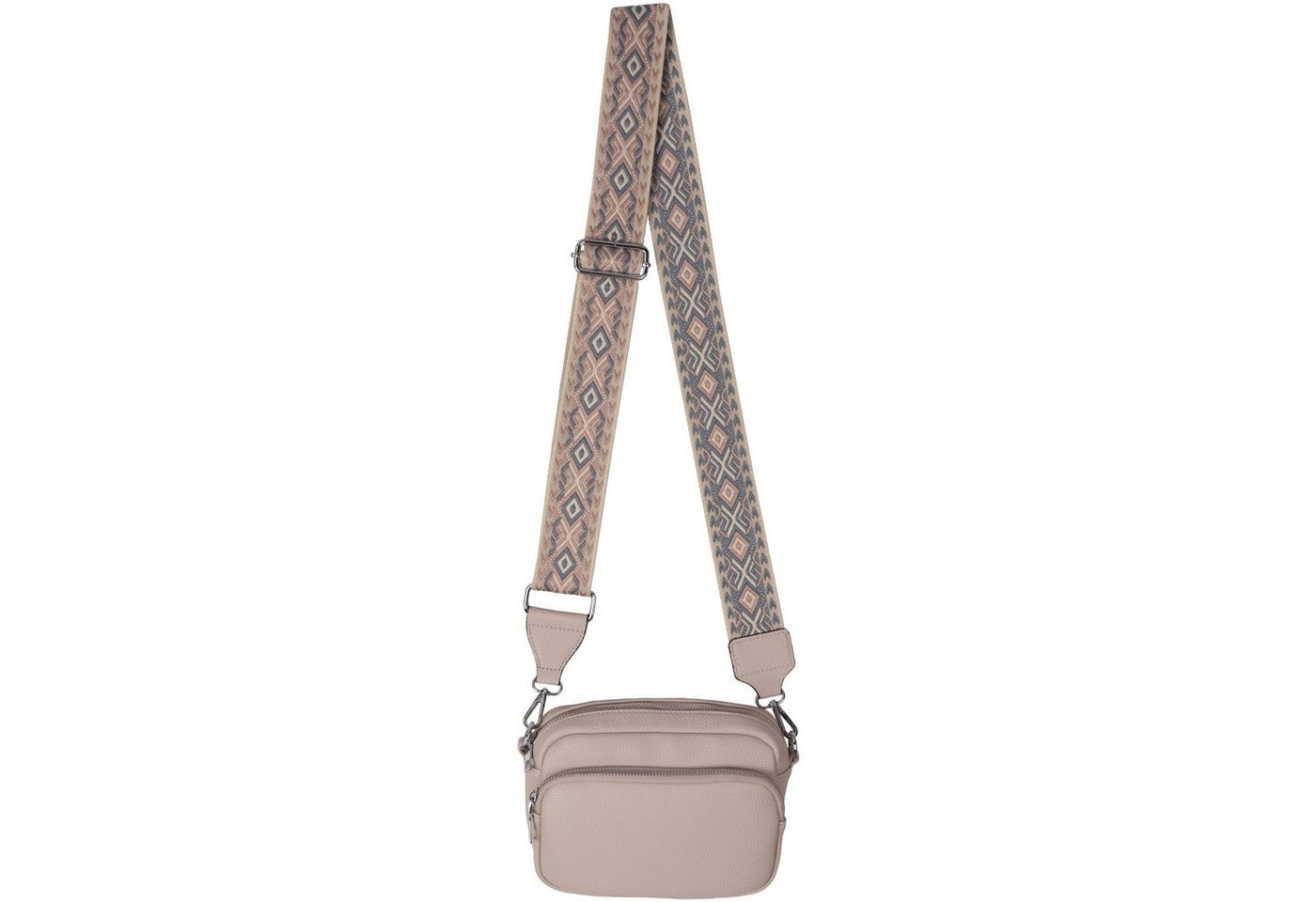 EAAKIE Gürteltasche Bauchtasche Umhängetasche Crossbody-Bag Hüfttasche Kunstleder Italy-D, als Schultertasche, CrossOver, Umhängetasche tragbar von EAAKIE