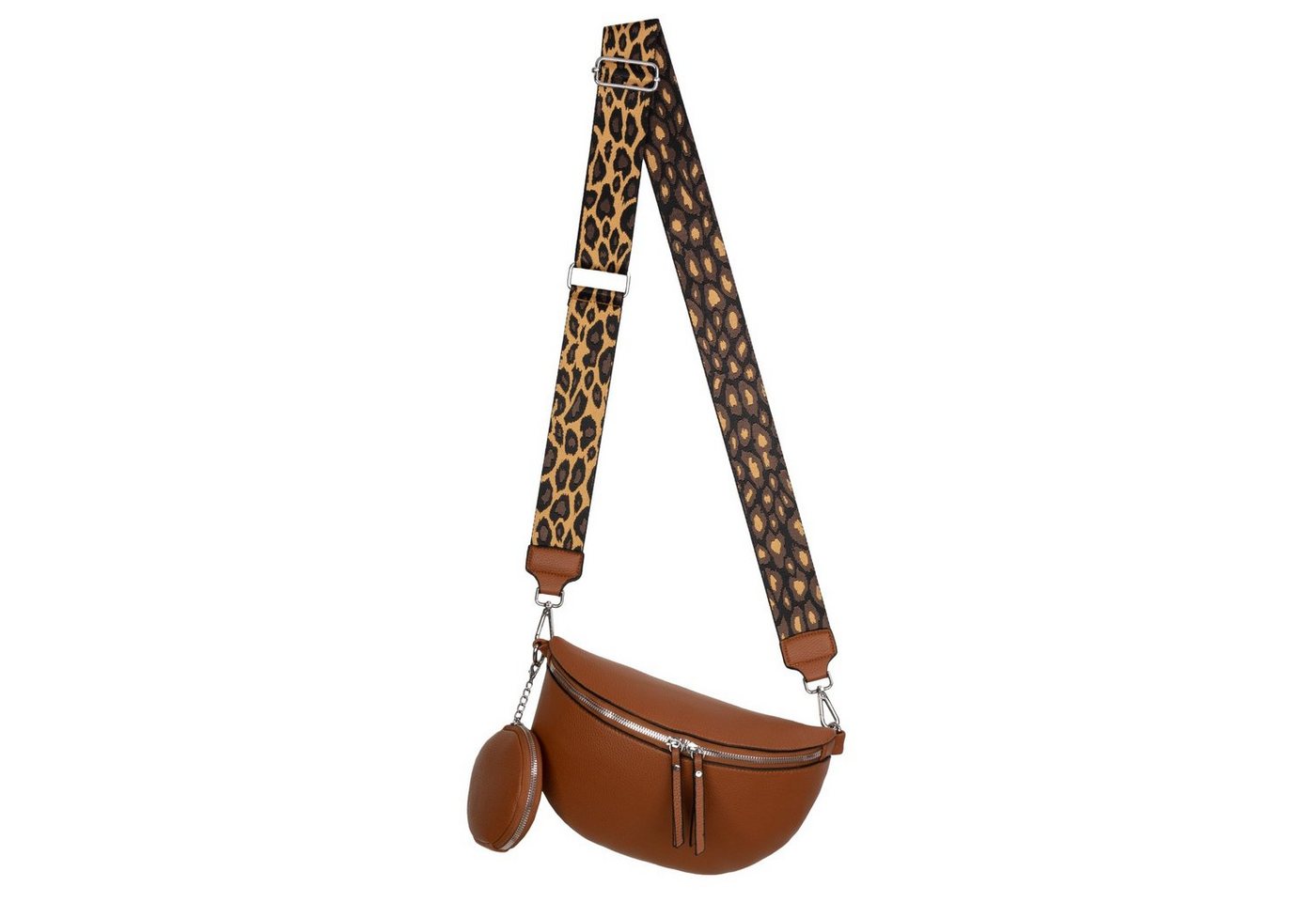 EAAKIE Gürteltasche Bauchtasche Umhängetasche Crossbody-Bag Hüfttasche Kunstleder Italy-D, als Schultertasche, CrossOver, Umhängetasche tragbar von EAAKIE