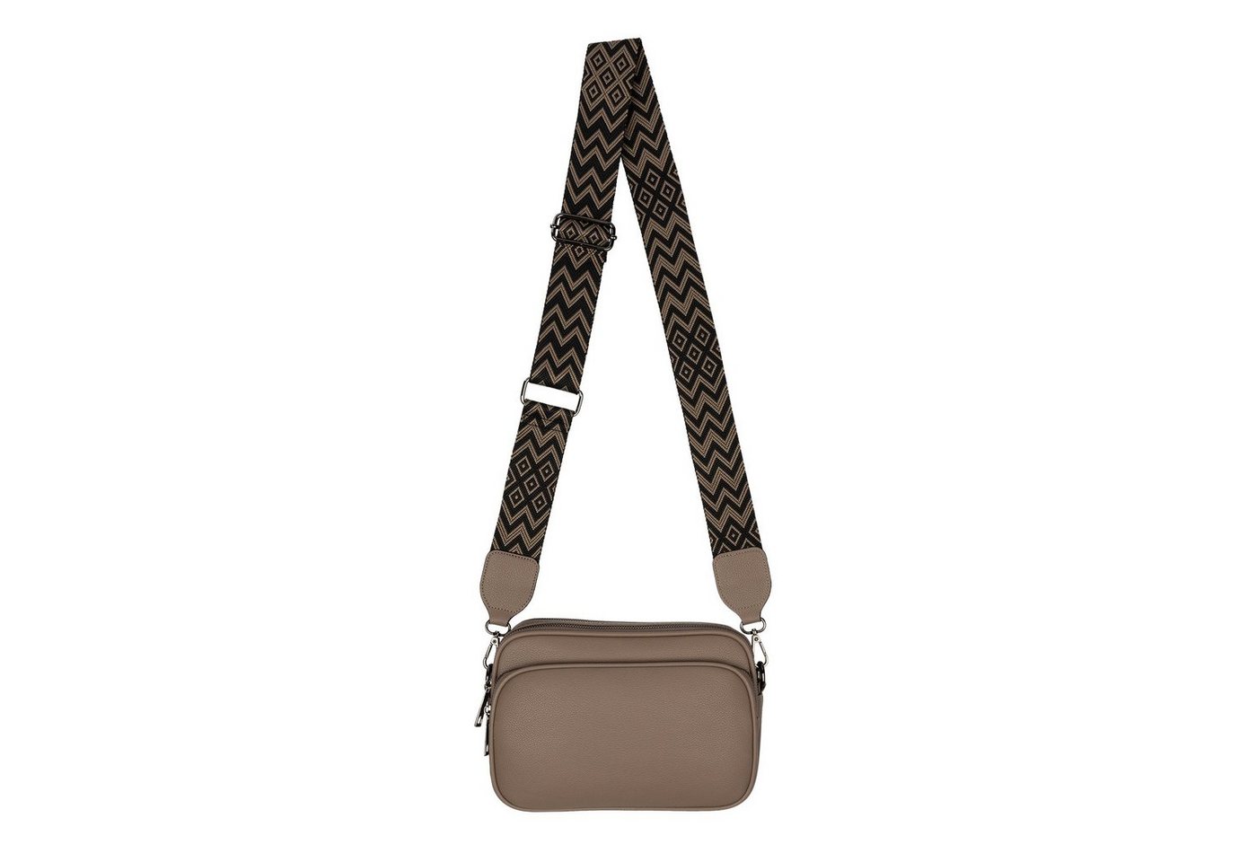 EAAKIE Gürteltasche Bauchtasche Umhängetasche Crossbody-Bag Hüfttasche Kunstleder Italy-D, als Schultertasche, CrossOver, Umhängetasche tragbar von EAAKIE