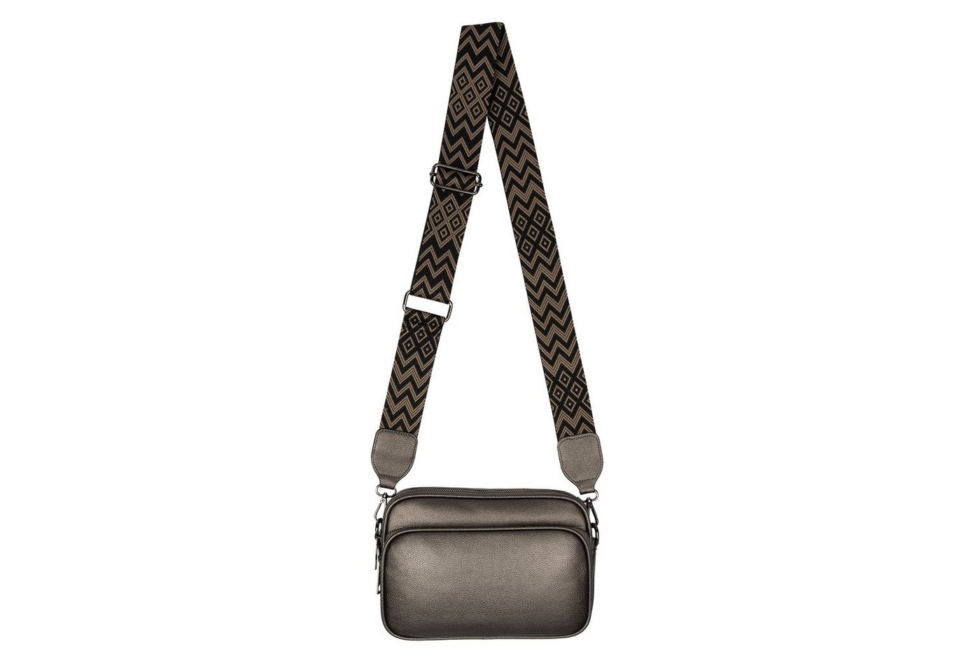 EAAKIE Gürteltasche Bauchtasche Umhängetasche Crossbody-Bag Hüfttasche Kunstleder Italy-D, als Schultertasche, CrossOver, Umhängetasche tragbar von EAAKIE