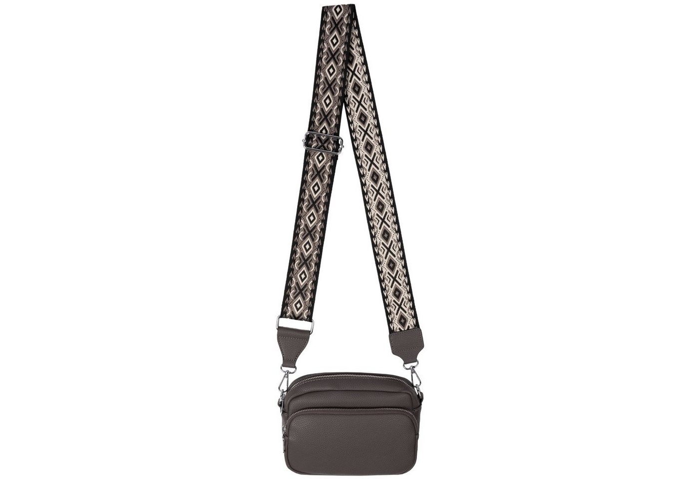 EAAKIE Gürteltasche Bauchtasche Umhängetasche Crossbody-Bag Hüfttasche Kunstleder Italy-D, als Schultertasche, CrossOver, Umhängetasche tragbar von EAAKIE