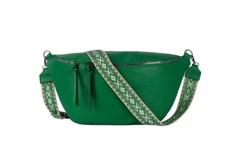 EAAKIE Gürteltasche Bauchtasche Umhängetasche Crossbody-Bag Kunstleder Italy-Design, als Schultertasche, CrossOver, Umhängetasche tragbar von EAAKIE