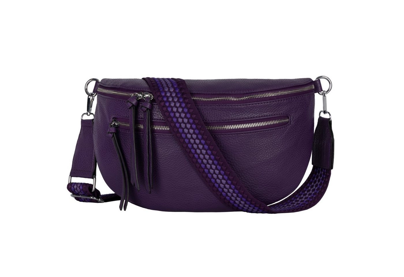 EAAKIE Gürteltasche Bauchtasche Umhängetasche Crossbody-Bag Hüfttasche Kunstleder Italy-D, als Schultertasche, CrossOver, Umhängetasche tragbar von EAAKIE