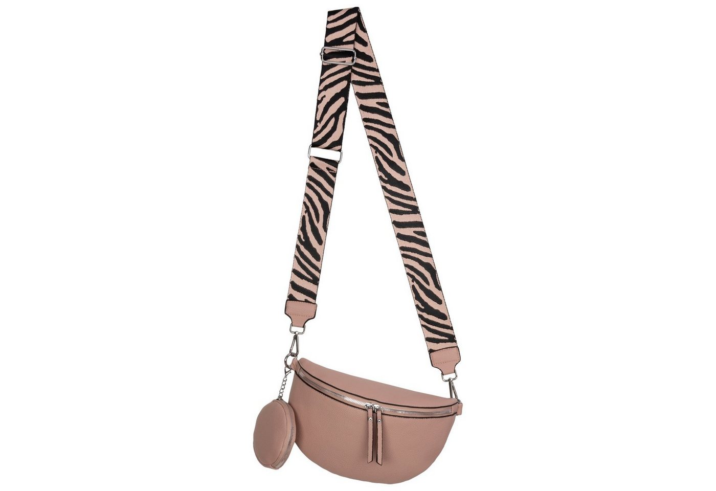 EAAKIE Gürteltasche Bauchtasche Umhängetasche Crossbody-Bag Hüfttasche Kunstleder Italy-D, als Schultertasche, CrossOver, Umhängetasche tragbar von EAAKIE