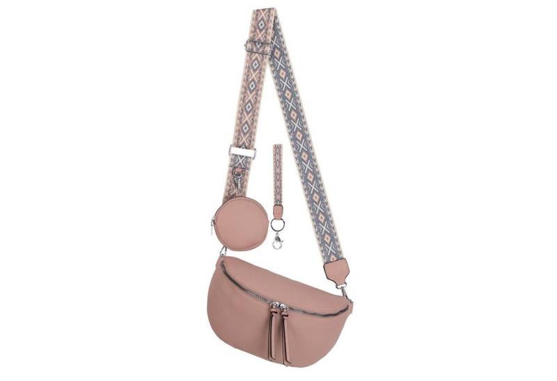 EAAKIE Gürteltasche Bauchtasche Umhängetasche Crossbody-Bag Kunstleder Italy-Design, als Schultertasche, CrossOver, Umhängetasche tragbar von EAAKIE