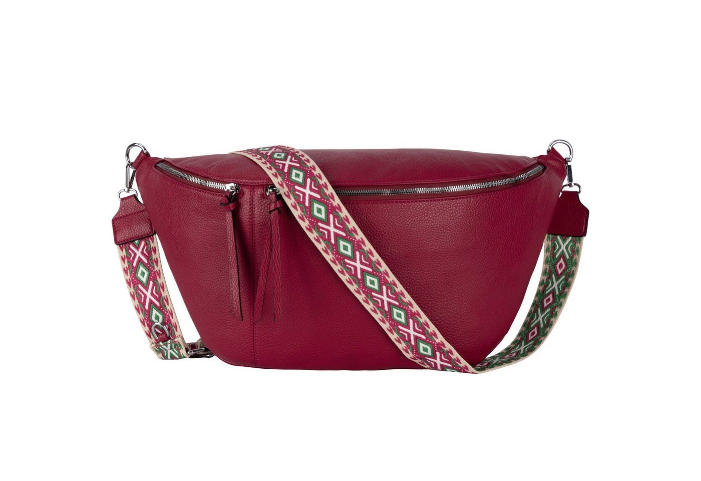 EAAKIE Gürteltasche Bauchtasche Umhängetasche Crossbody-Bag Hüfttasche Kunstleder Italy-D, als Schultertasche, CrossOver, Umhängetasche tragbar von EAAKIE