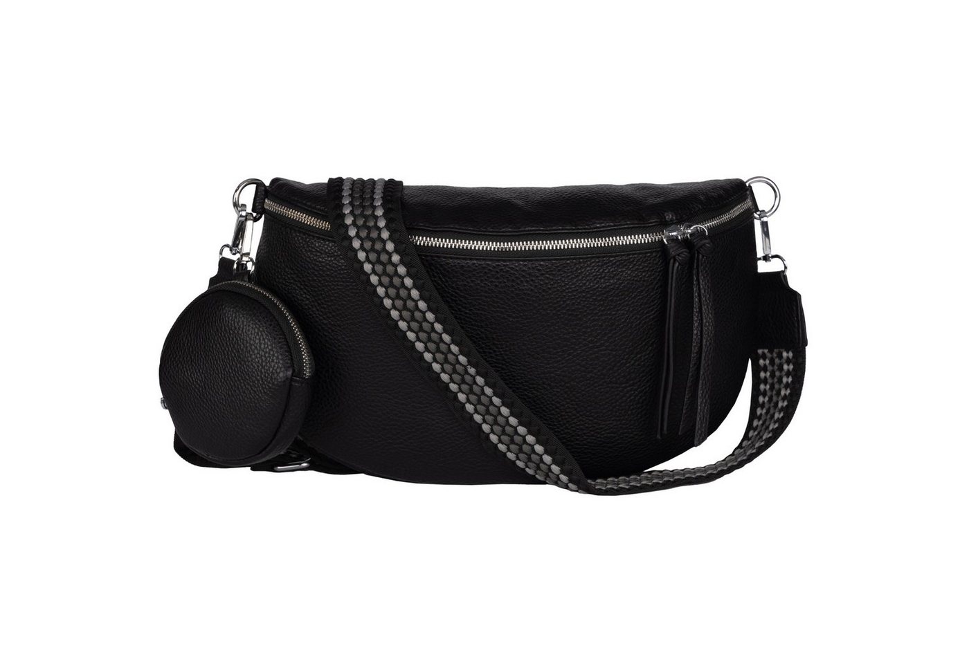 EAAKIE Gürteltasche Bauchtasche Umhängetasche Crossbody-Bag Hüfttasche Kunstleder Italy-D, als Schultertasche, CrossOver, Umhängetasche tragbar von EAAKIE