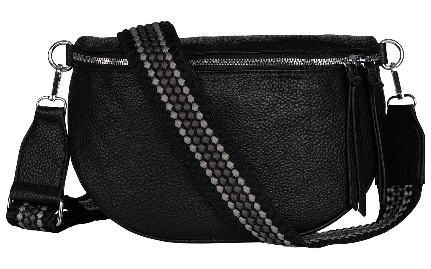 EAAKIE Gürteltasche Bauchtasche Umhängetasche Crossbody-Bag Hüfttasche Kunstleder Italy-D, als Schultertasche, CrossOver, Umhängetasche tragbar von EAAKIE