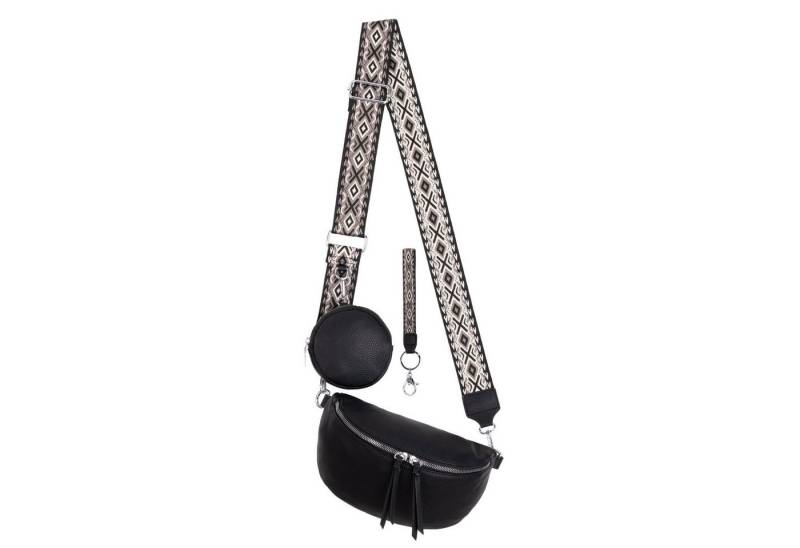 EAAKIE Gürteltasche Bauchtasche Umhängetasche Crossbody-Bag Kunstleder Italy-Design, als Schultertasche, CrossOver, Umhängetasche tragbar von EAAKIE