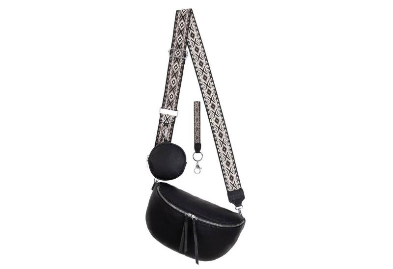 EAAKIE Gürteltasche Bauchtasche Umhängetasche Crossbody-Bag Kunstleder Italy-Design, als Schultertasche, CrossOver, Umhängetasche tragbar von EAAKIE