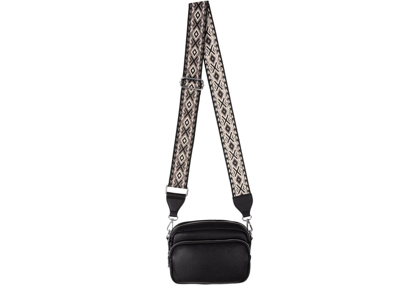 EAAKIE Gürteltasche Bauchtasche Umhängetasche Crossbody-Bag Hüfttasche Kunstleder Italy-D, als Schultertasche, CrossOver, Umhängetasche tragbar von EAAKIE