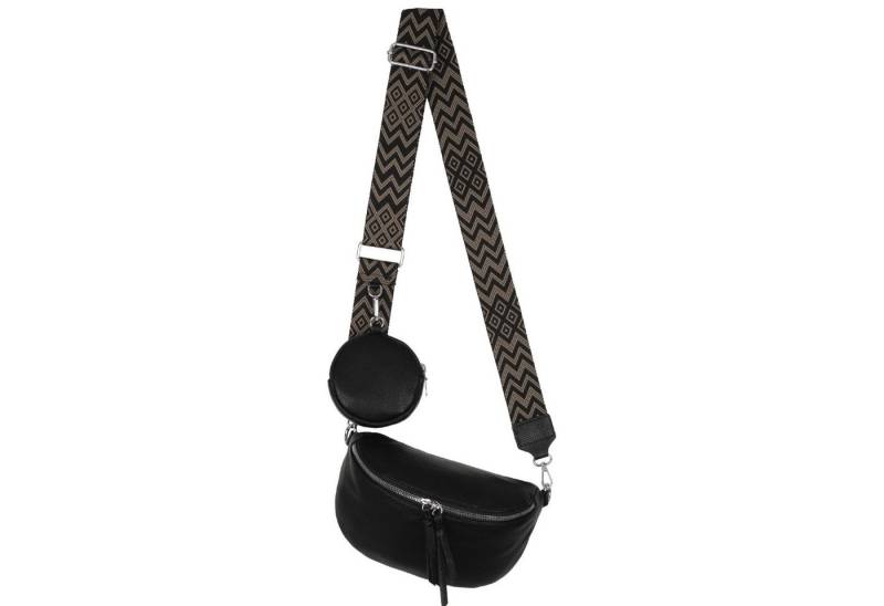 EAAKIE Gürteltasche Bauchtasche Umhängetasche Crossbody-Bag Kunstleder Italy-Design, als Schultertasche, CrossOver, Umhängetasche tragbar von EAAKIE